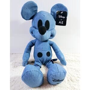 DISNEY X AE NWT Rare Find Mickey Mouse Jean Plush Special Edition Doll. Unique.